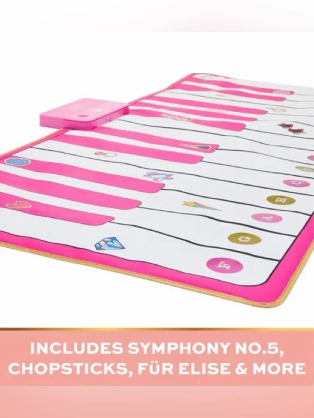 New in Box FAO Schwarz Pink Kids Dance-On Piano. Compose Your Own Music. 1.5+